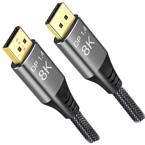 Cable DisplayPort 8K a DisplayPort 1.4 largo de 10 m para monitor Ultra HD 4K 144Hz