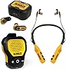 Housse De Protection Rigide Pour écouteurs Dewalt Neckband – Étui EVA Et Nylon, Avec Poignée Et Compartiments