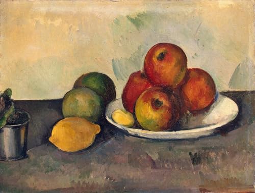 Cuadro naturaleza muerta con frutas de Cézanne para la decoración del dormitorio