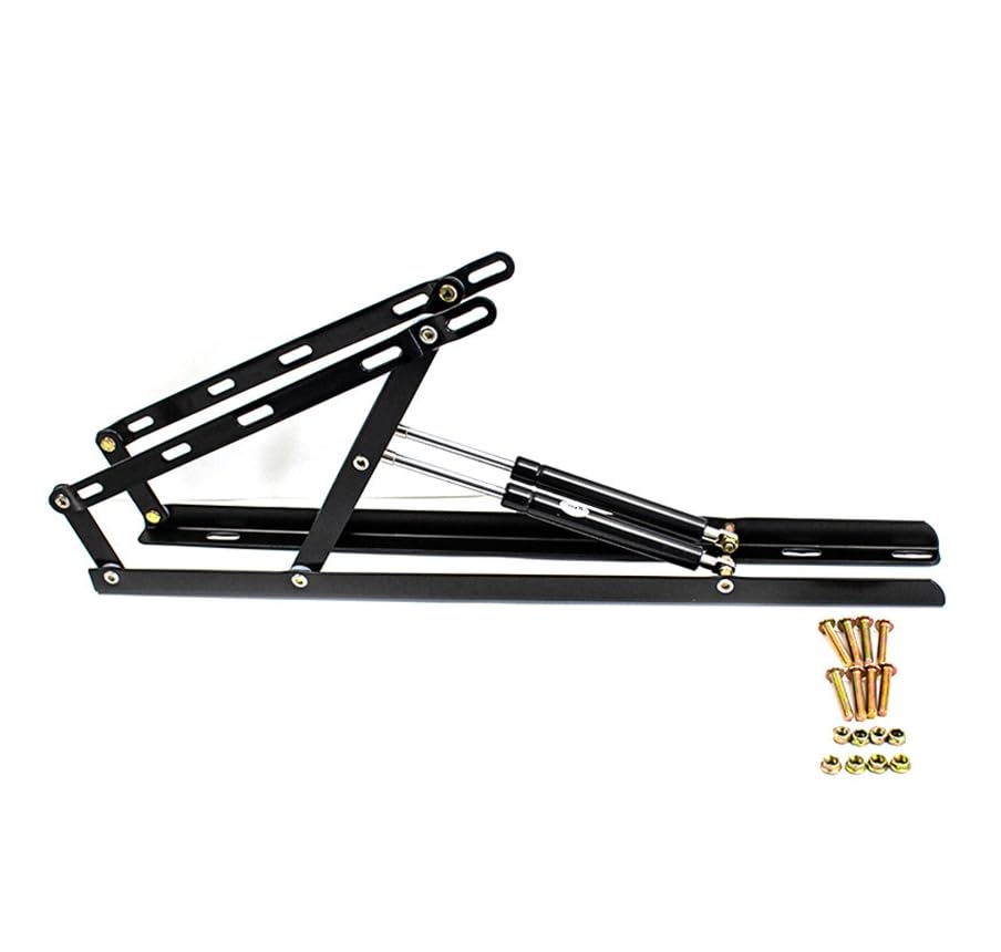 2 pcs Bisagra Levantar Lift Up Plegable cama par Muebles Accesorios,Mecanismo de elevación hidráulico para cama,Herrajes Cama Abatible,Pistones A Gas,mecanismo mesa elevable,Bisagras Elevables