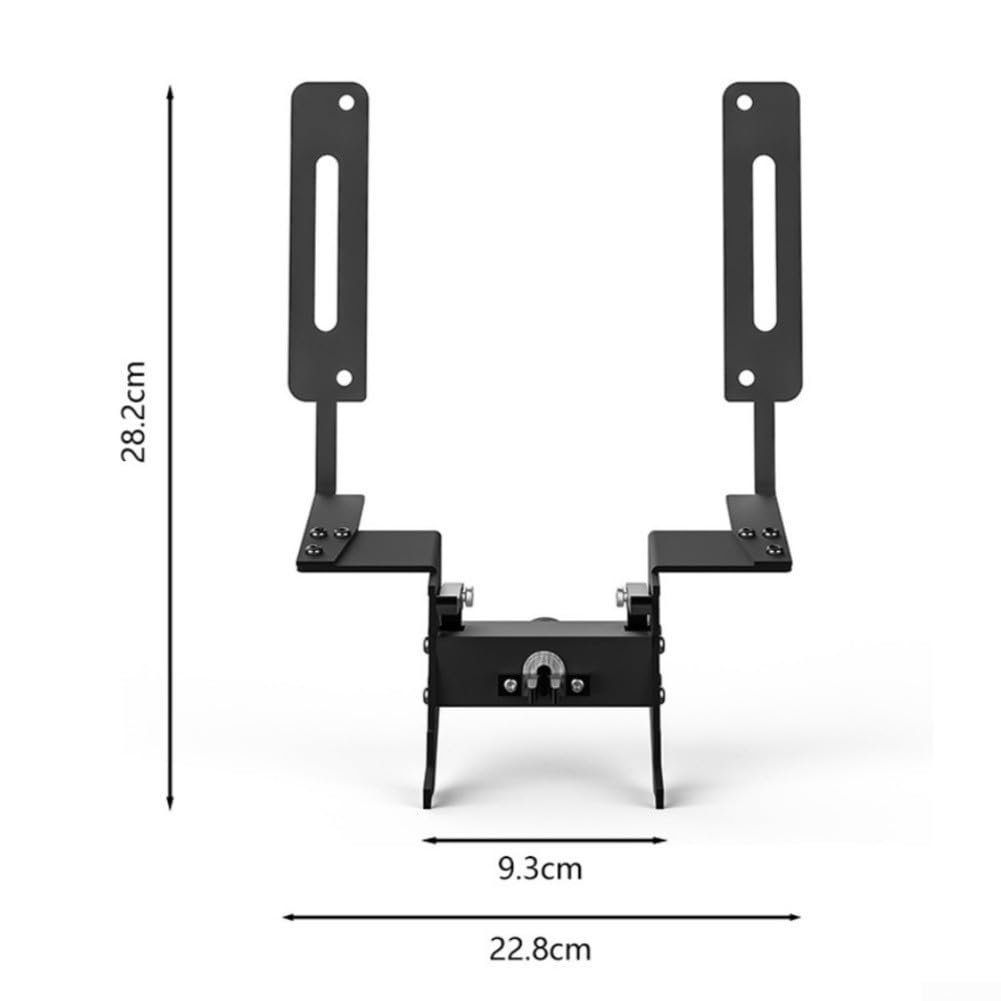 para soporte Matrícula Bloqueable Aluminio Aeroespacial Negro