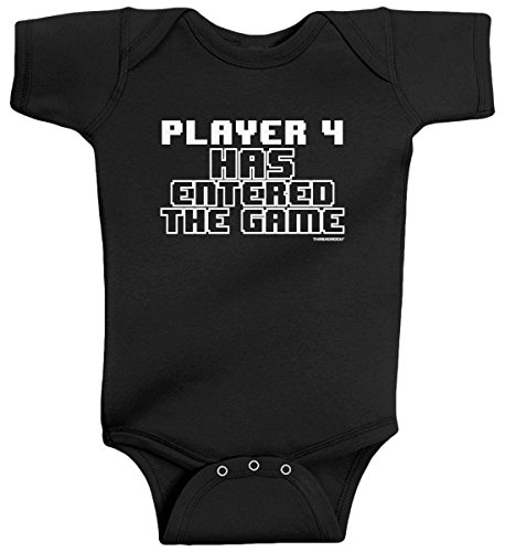 Threadrock Baby Boys' Player 4 Has Entered The Game Infant Bodysuit