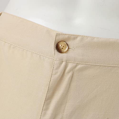 Men Spring and Summer Pant Casual All Solid Color Painting Loose Plus Size Trouser Fashion Beach Athletic3