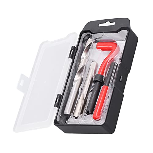 Thread Repair Kit M14x1.5, 15Pcs Metric Helicoil Set with HSS Drill Bit, Tap, Stainless Steel Inserts, Installation Tool, for Automotive Engine and Machinery Thread Restoration