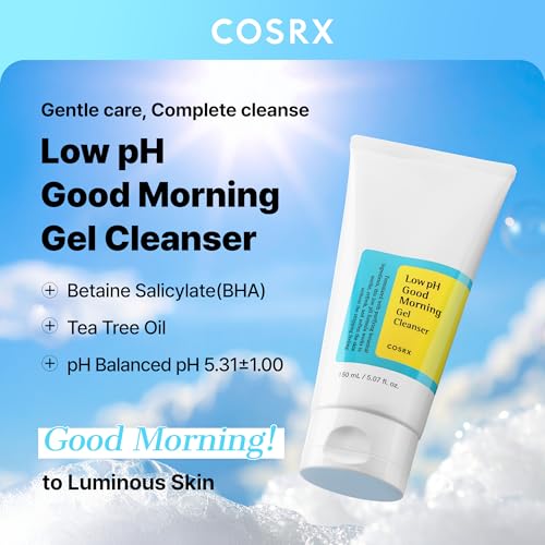 COSRX Low pH Good Morning Gel Face Cleanser, 5.07 fl oz, BHA Face Wash, Daily Mild Face Cleanser for Sensitive Skin, PH Balancing, Korean Skin Care, Korean Face Wash - Image 3