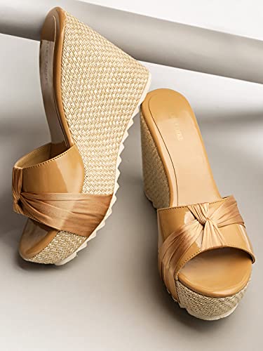 Image of Marc Loire Women's Open Toe Slip On Wedges Footwear for Casual, Outdoor, Party and Holidays