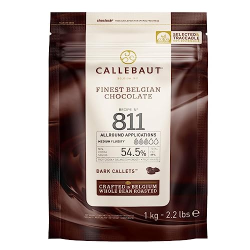Callebaut Receipe No. 811 Kuvertüre Callets Zartbitterschokolade 54 5% Kakao 1000 g