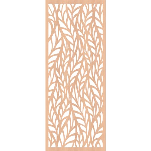Image of Ortonville Decorative Pierced Fretwork Wood Wall Panels, 13 3 /8 inchW x 34 3 /8 inchH x 1 /4 inchT, Alder