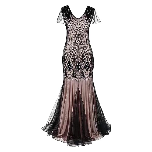 Robe longue à sequins rose XL : sublimez vos formes sans sacrifier le confort