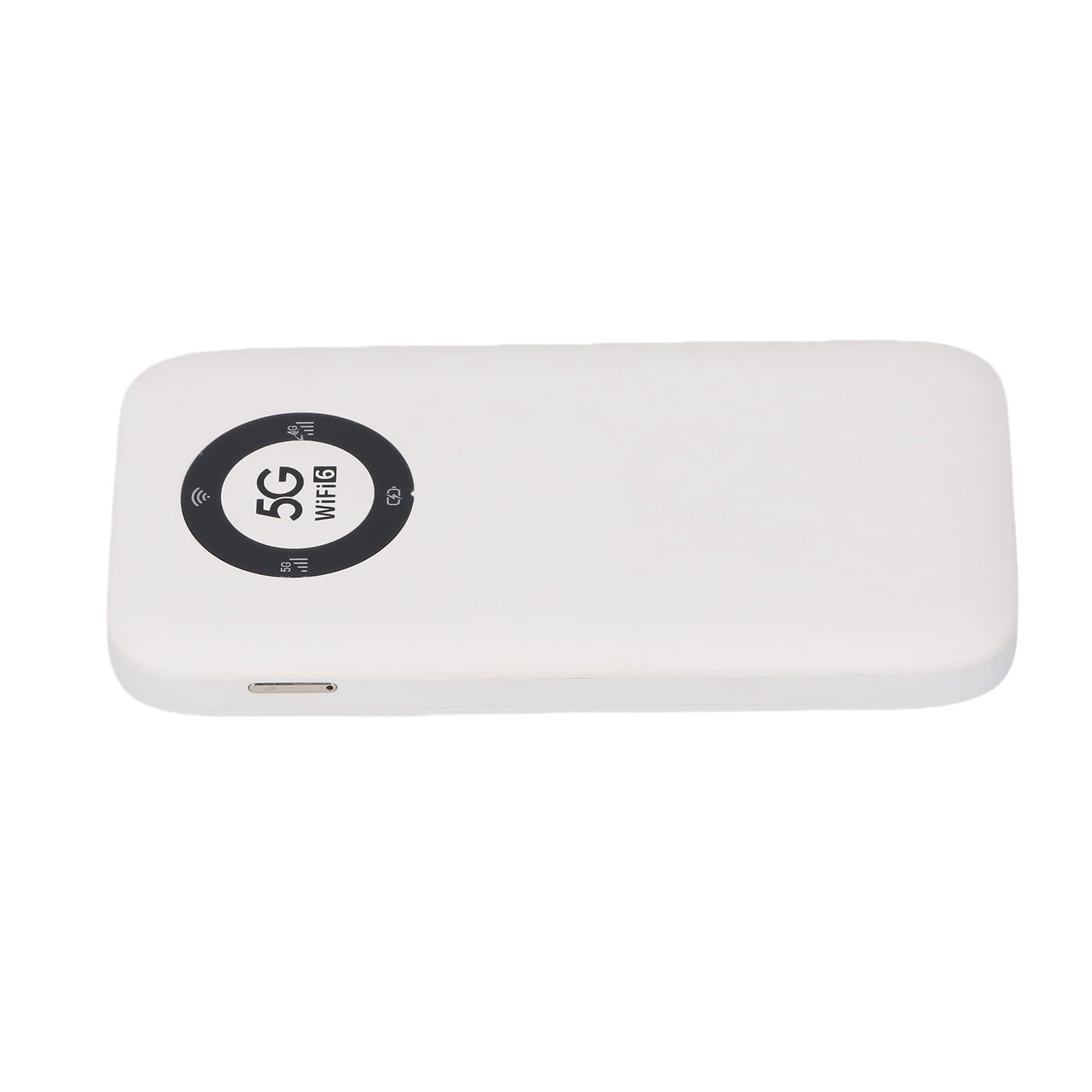 Naroote Hotspot Mobile 5G WiFi 6 con 7100mAh, Router da Viaggio IP67 per 16 Dispositivi, Modem Scheda SIM Wireless Dual Band (WHITE)
