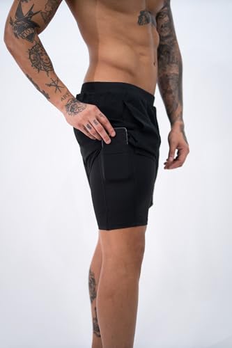 Shorts Curto c/Lycra 2 em 1 Preto Lurk