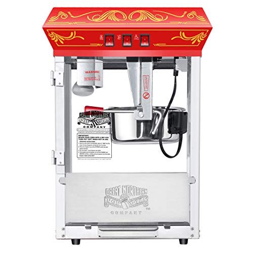 Good Time Popcorn Machine - 3-Gallon Popper with Steel Kettle, Old Maids Drawer, Warming Tray, and Scoop for Home by Great Northern Popcorn (Red) by Great Northern Popcorn Company - Image 5