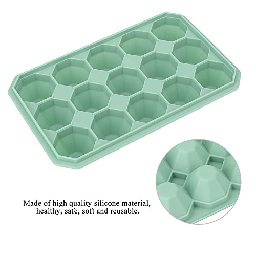 Bandeja de silicona para cubitos de hielo con tapa miniatura 2