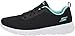 Skechers Women's Go Walk Joy Upturn, Black/Aqua, 8