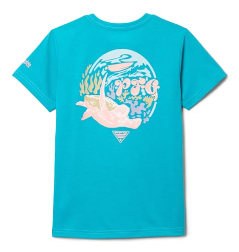 Image of Columbia Girls' PFG Palm Waves Short Sleeve Tee
