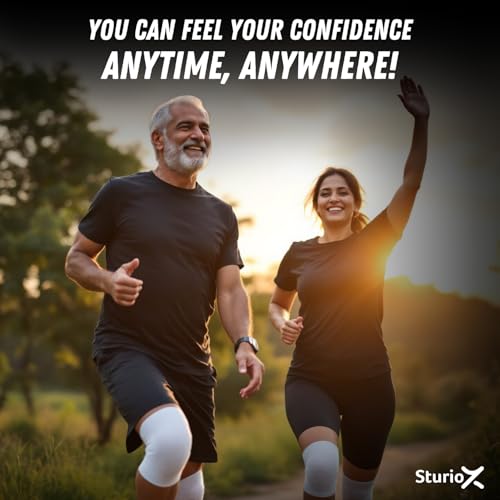 Bamboo Knee Sleeves - Knee caps for Women and Men Gym | Bamboo Compression Knee Sleeves | Perfect Knee Support for Women knee pain | knee caps for women for pain relief and Enhanced Comfort (XL)