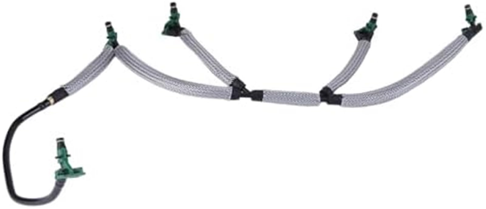 Compatible con tubo de retorno fugas inyector combustible, para 2.0 reemplaza 9844585580 9674231880 1872025 DS7Q-9K022 tubo de manguera de retorno de combustible