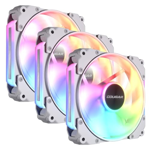 Ventilador COUGAR Apolar 120ARGB blanco triple pack refrigeración líquida caja