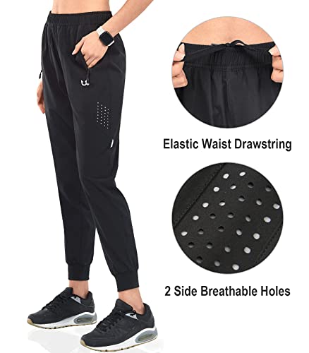 NORTHYARD Women's Running Athletic Pants Track Lightweight Joggers Workout Jogging Casual Sweatpants with Zipper Pockets2