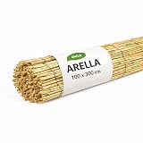 OWIJI Arella Bamboo Da Esterno Frangivista Per Recinzione 100 x 300 cm Giardino Arelle Bam...