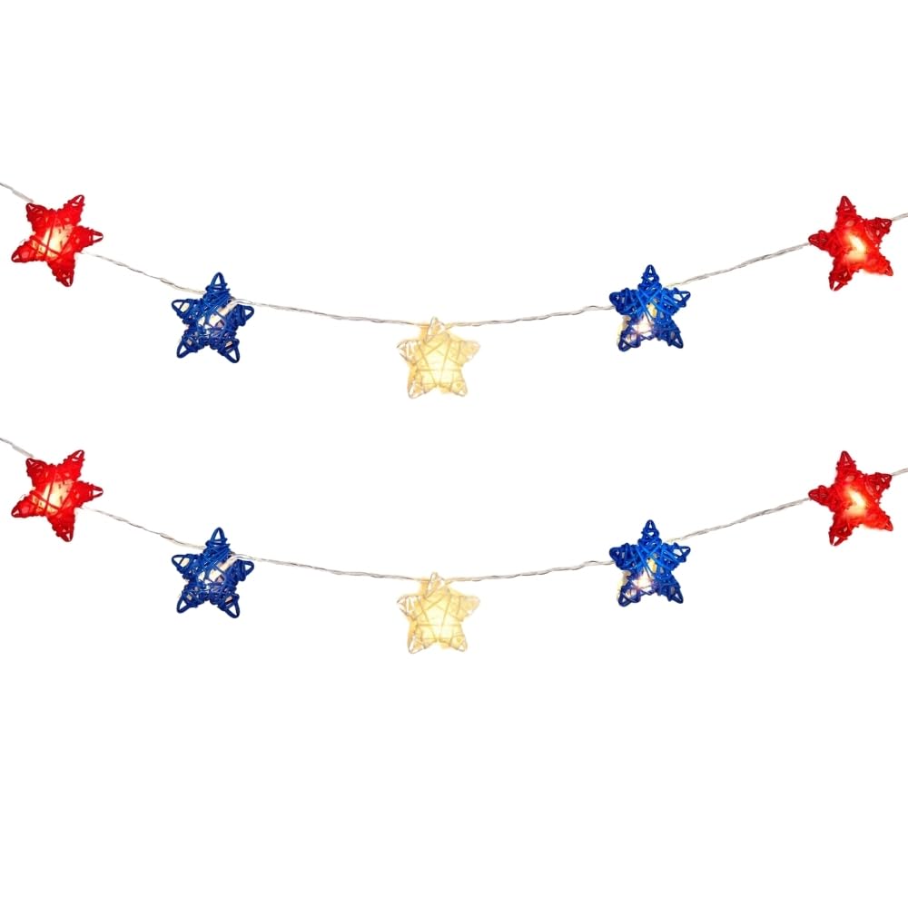 Guirlande tricolore étoile pour illuminer votre buffet et vos soirées d'été