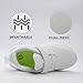 Imagen de Fudaolee Zapatillas Deportivas Unisex Niños Zapatos de Correr Antideslizante Niñas Ligeras Calzado de Deporte Casuales Zapatilla de Caminar Transpirables Sneakers B-Blanco 33 EU