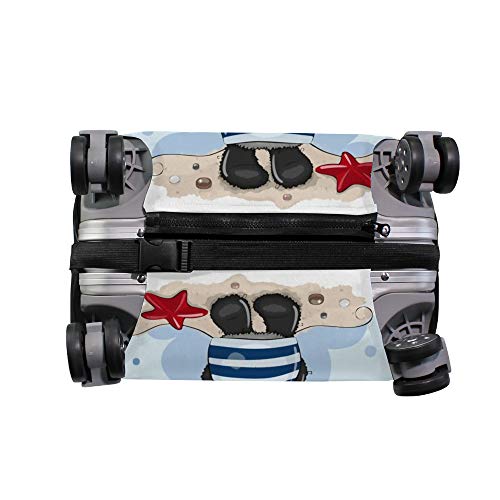 Housse de protection pour bagages voyage panda marin lavable