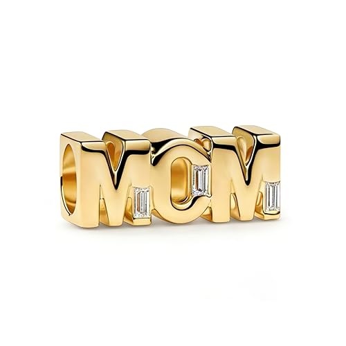 Image of Mom Family Charms Bead for Bracelets and Necklaces Jewelry Charm for Women Valentine Mother's Day