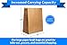 Reli. Paper Grocery Bags (125 Pcs Bulk) (12x7x17) 70 Lbs Basis, Extra Heavy Duty | Brown Paper Bag, Large Grocery Kraft Sacks -Takeout, Restaurant, Retail, Shopping