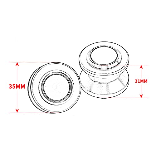 GOXMOTO 8MM Swingarm Spools Sliders Motorcycle Rear Stand Frame Sliders Aluminum Compatible with S.uzuki GSX-8R 2024 GSX8R GSX 8R Accessories (Red)