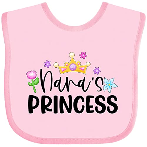 inktastic Nana's Princess Crown and Flowers Baby Bib