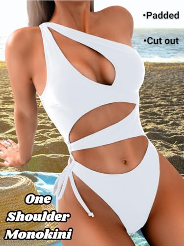 Sexy One Piece Swimsuit for Women,Cut Out Keyhole High Cut Cheeky Monokini,Pool Party Beach Wear Vacation2