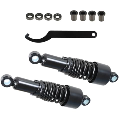 Silscvtt 10.5inch 267mm 1Pair Rear Shocks Replacement for Sportster 883 1200 Black