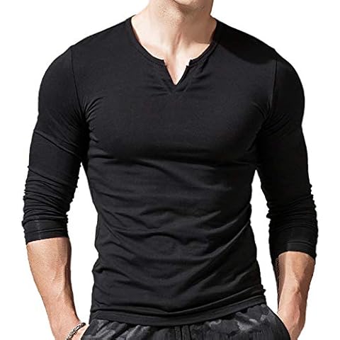 T-shirt Henley col en V palglg Cover