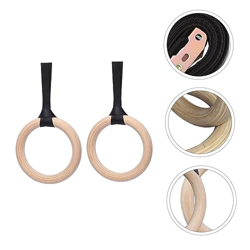 Anillas de Madera Ajustables 4.5m con Correas para Fitness miniatura 5