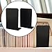 FytStycale 2Pcs Bookends Book Organizer Supports, Study Book Stoppers Book Ends for Shelves for Library Home Bedroom, Black