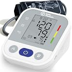 ByFloProducts - Blood Pressure Monitor for Home Use with Heart Rate Monitor - Reliable & Automatic Blood Pressure Machine with Cuff, 2x99 Memory Includes 4 AAA Batteries