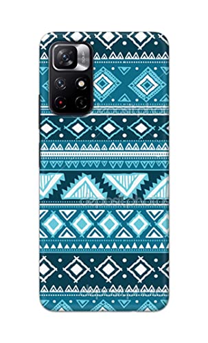 Image of PRINTFIDAA Coloured Tribal Pattern Hard Back Cover for Redmi Note 11T 5G / Poco M4 Pro 5G Back Cover -(P6) KAT1008