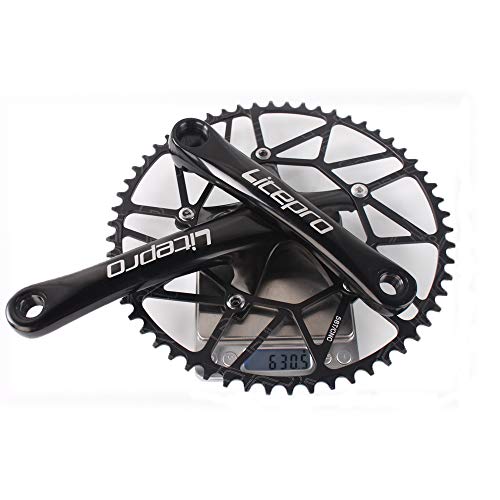 【Us Stock】 Folding Bike 130 Bcd Crank, Round Single Speed Narrow Wide Chainring 50T 52T 54T 56T 58T, Bicycle Aluminium Alloy Ultralight Sprocket Crankset, Fit 14'' 16'' 20'' Folding Bike #TOP5