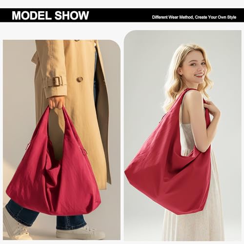 Bolso Tote Slouchy Nylon para Mujer miniatura 4