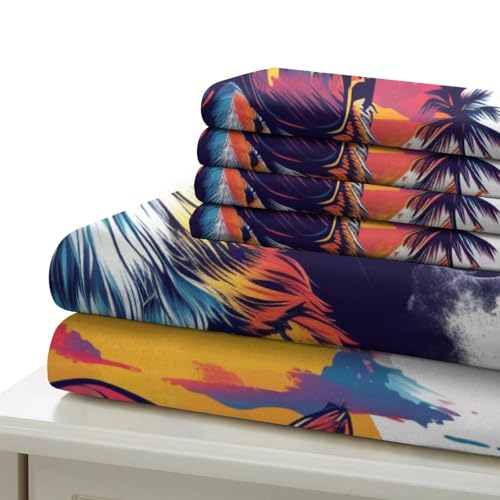 Parure de lit chat 3D 200x200 cm en microfibre avec 2 taies d'oreiller - 6