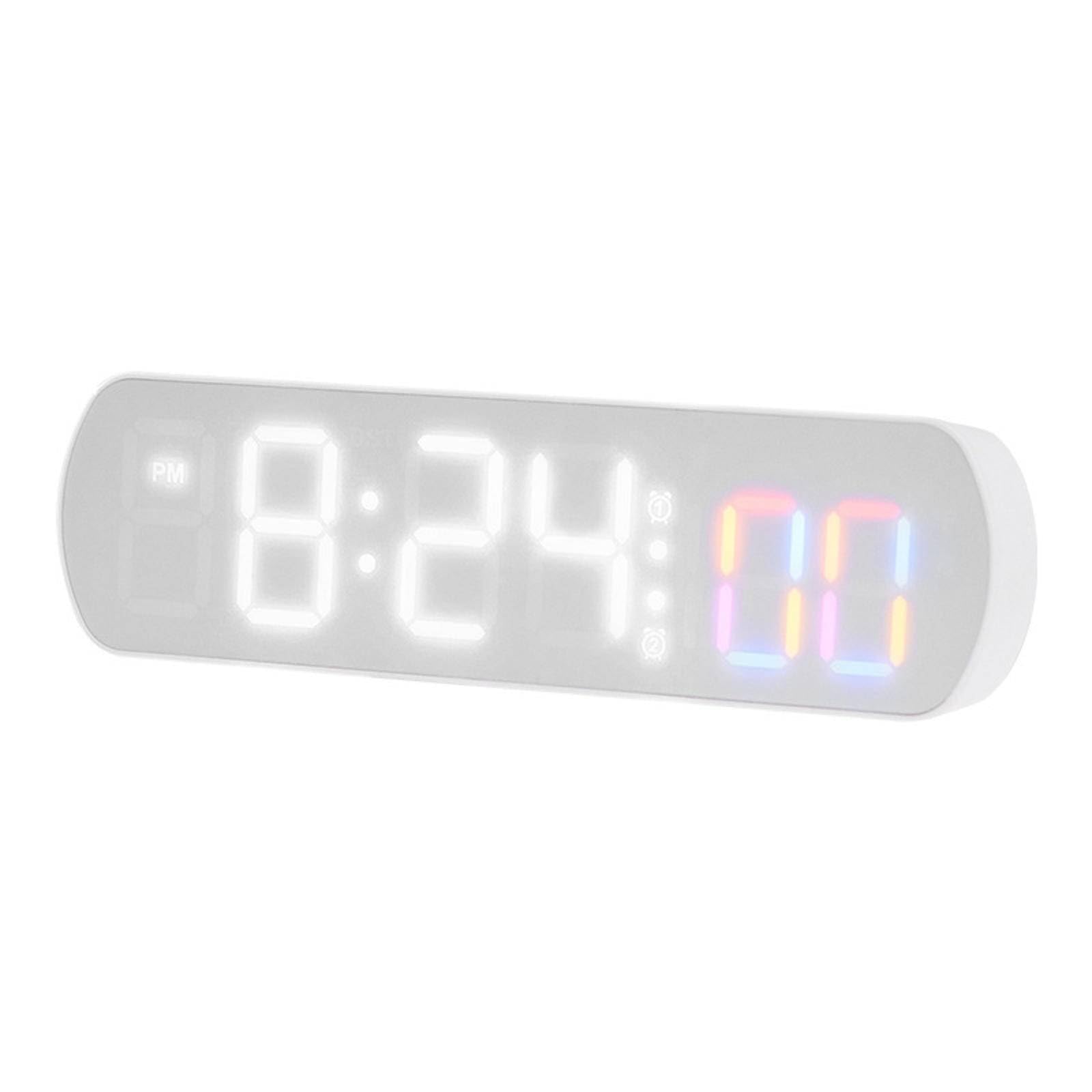 Meeting Love Creative Multifunctional LED Digital Alarm Clock Desk Bedside Clock Clock with Positive Countdown and Temperature Monitoring