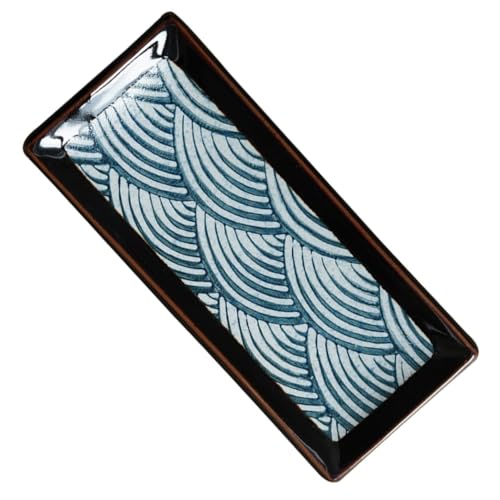 GRADENEVE Plato De Sushi Japonés Kit De Sushi Plato De Sushi Multiusos Estera Bandejas De Postre Plato De Sushi De Plato De Sushi De Restaurante Equipo Arroz Porcelana Reutilizable