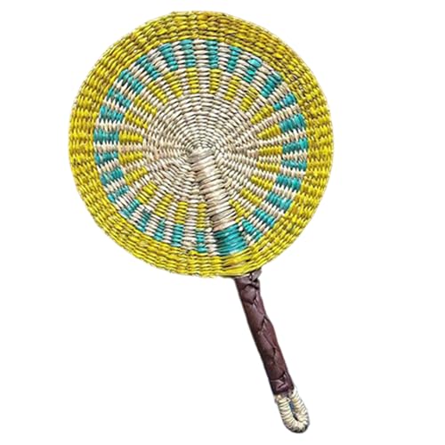 AZIDWERYQ Decoración de abanico de pared, 10x15 pulgadas, abanico africano tejido con algas marinas, decoraciones colgantes para verano, hogar, dormitorio, decoración para fiesta de boda africana