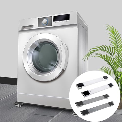 Support extensible de machine à laver réglable anti-vibration et mobile