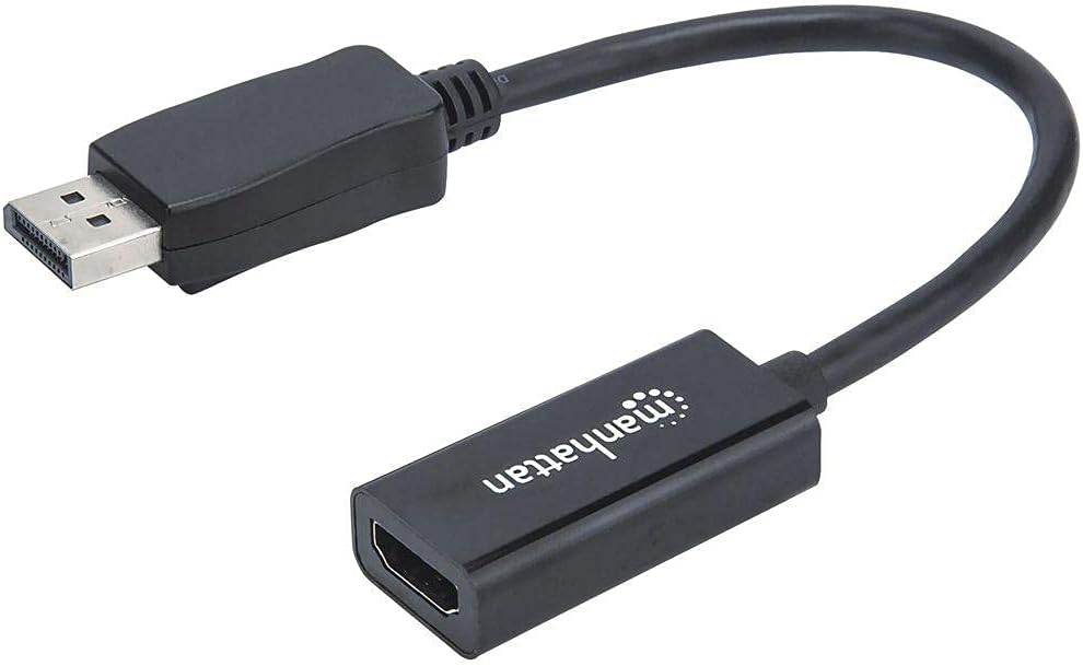 Manhattan Passive Display Port to HDMI Adapter 1080p Cable - Black