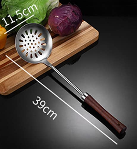 SETACCIO IN ACCIAIO inox cucchiaio in schiuma tagliato setaccio metallico schiumatoio zuppa EUR