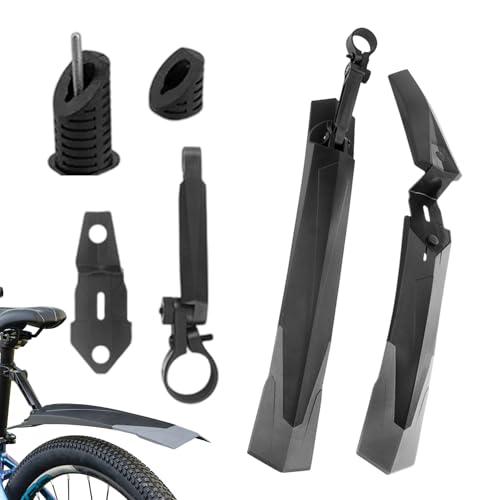 Guardabarros para bicicleta – Ajustable con liberación rápida | Desenganche rápido ajustable cobertura completa protección contra el agua y el barro