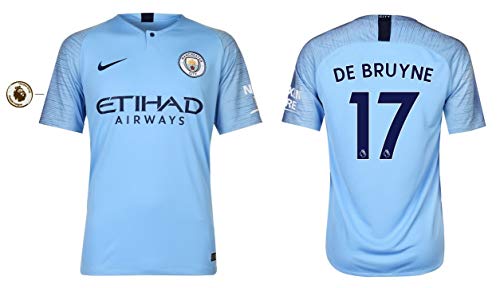 Manchester City F.C. Trikot Kinder 2018-2019 Home PL - De Bruyne 17 (152)