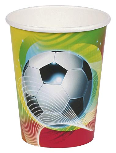 Preisvergleich Produktbild 8 Becher Fußball Party Geburtstag